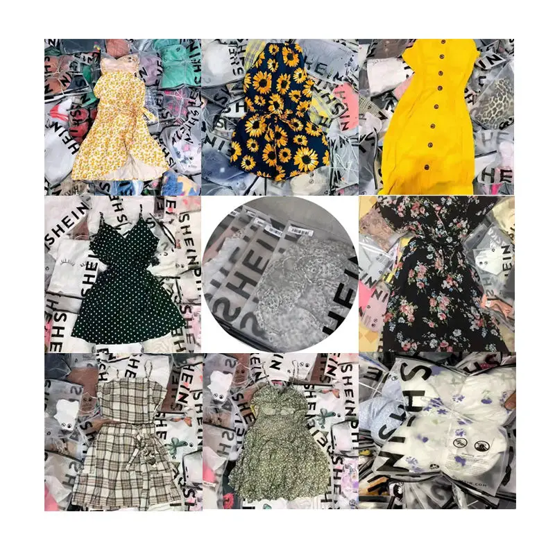wholesale women dress bale mixes clothes bulk assorted brand new casual dress used clothes women apparel stock clothing