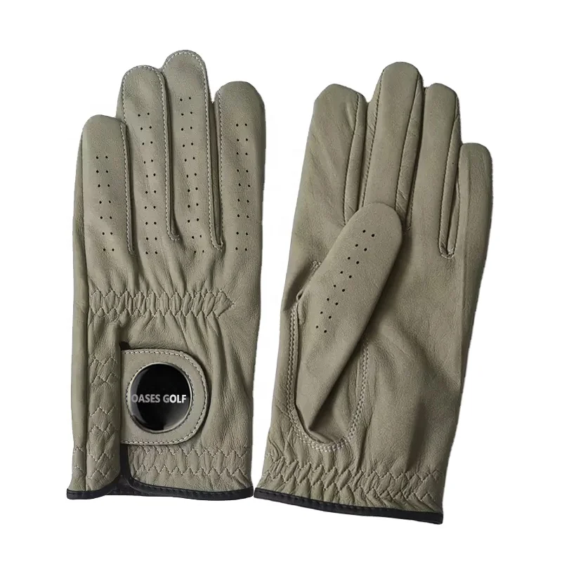 Quality Custom Color Leather Cabretta Golf Gloves for Women