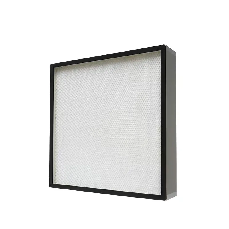 H13 H14 High Efficiency Air Filter Mini pleat hepa filter For Ventilation System with partition	but without parttition