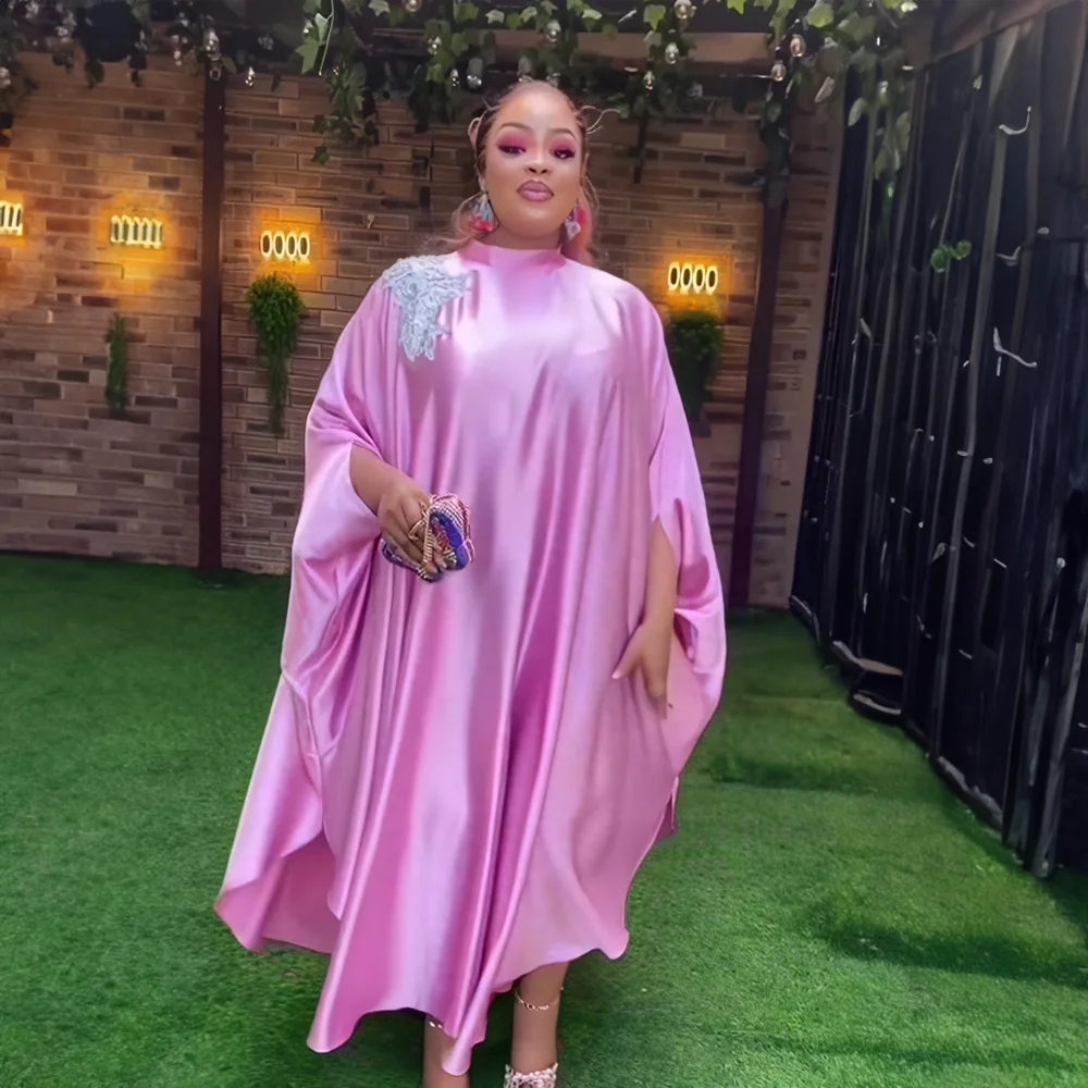 Rushed Natural Boubou Africain Homme rayon Ankara Dress African embroider Boubou Africain Women