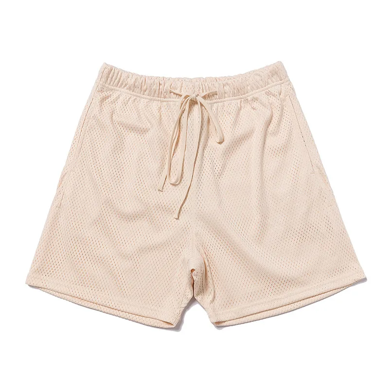 Comfortable Breathable Mesh Shorts Men Women Casual Beach Shorts Joggers Drawstring Bermudas
