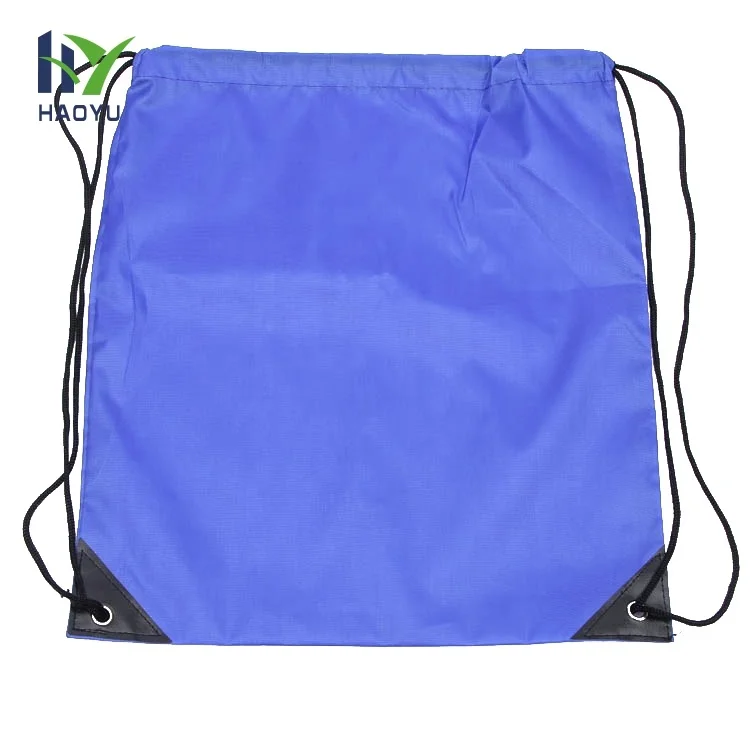 Personalized design custom logo silk screen printing drawstring pouch polyester waterproof drawstring shoe bag