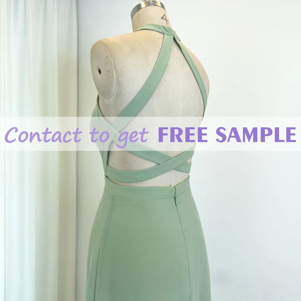 TEENYEE Customizable Evening Dresses Modest Bridesmaid Mint Green Ball Gowns For Wedding