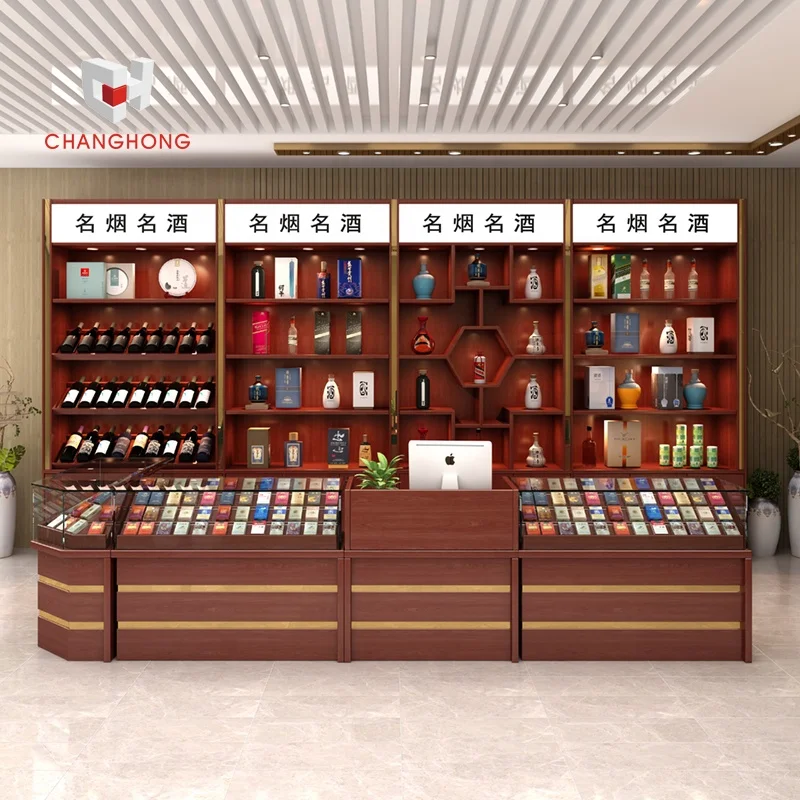 wine show cabinet shop counter showcase glass display with wood smoke store glass display showcase cabinet smoke shop display