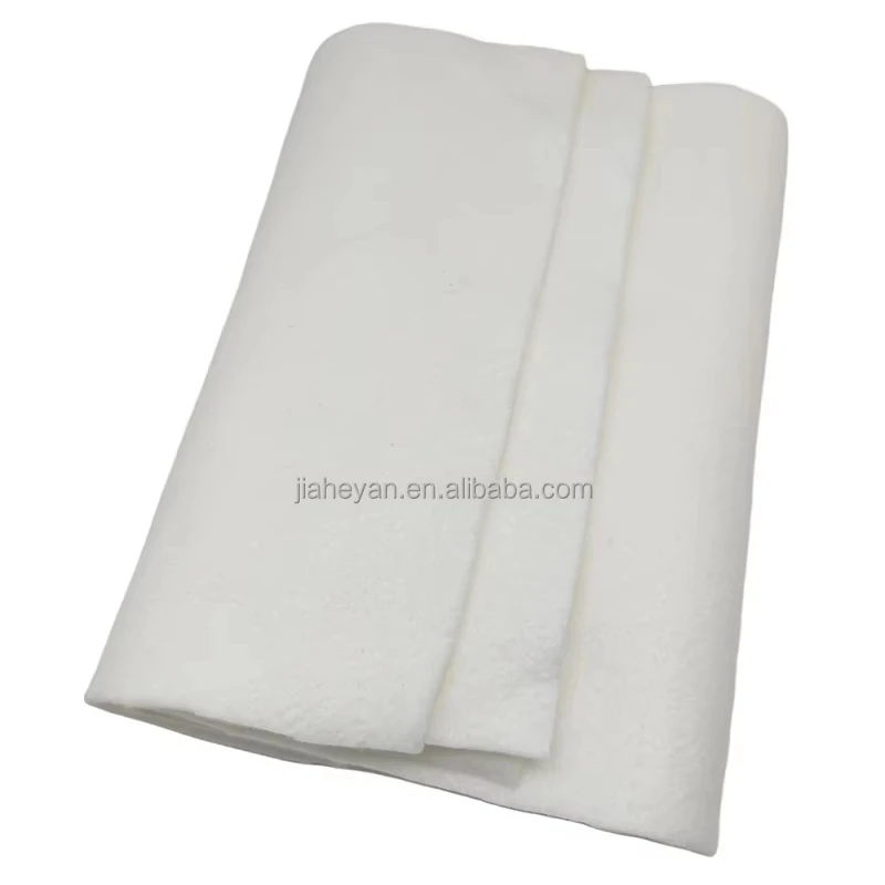 White Absorbent Filter Needle Punched Non woven Cotton material aquarium water moisturizing dustproof air filter fabric cloth