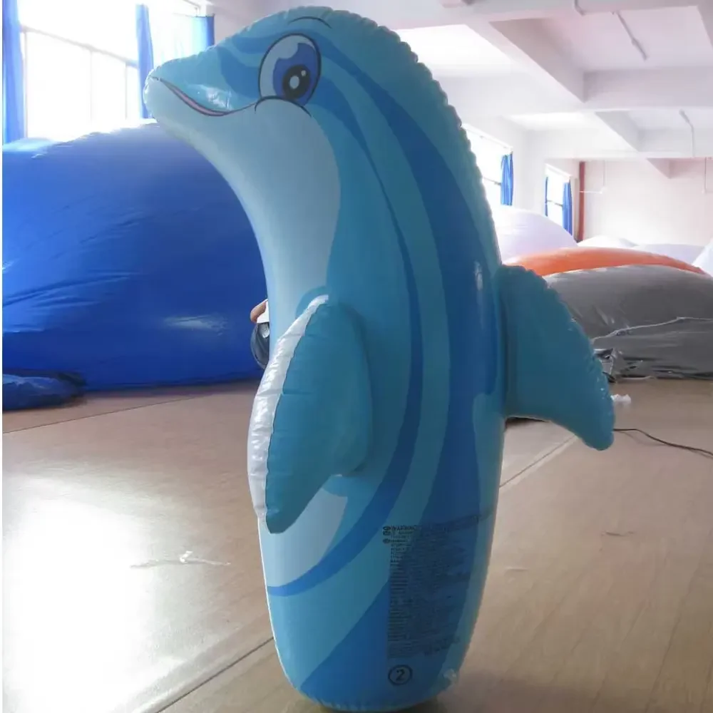 Customized Inflatable Dolphin Kids Boxing Bag`for sale