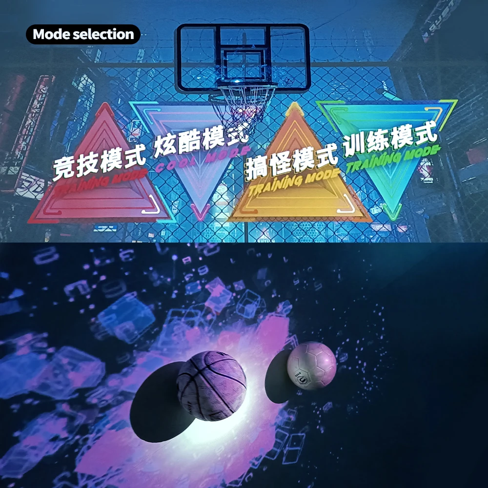 Latest AR holographic basketball games Indoor Sport Simulator Interactive hologram projector simulator amusement park gym center