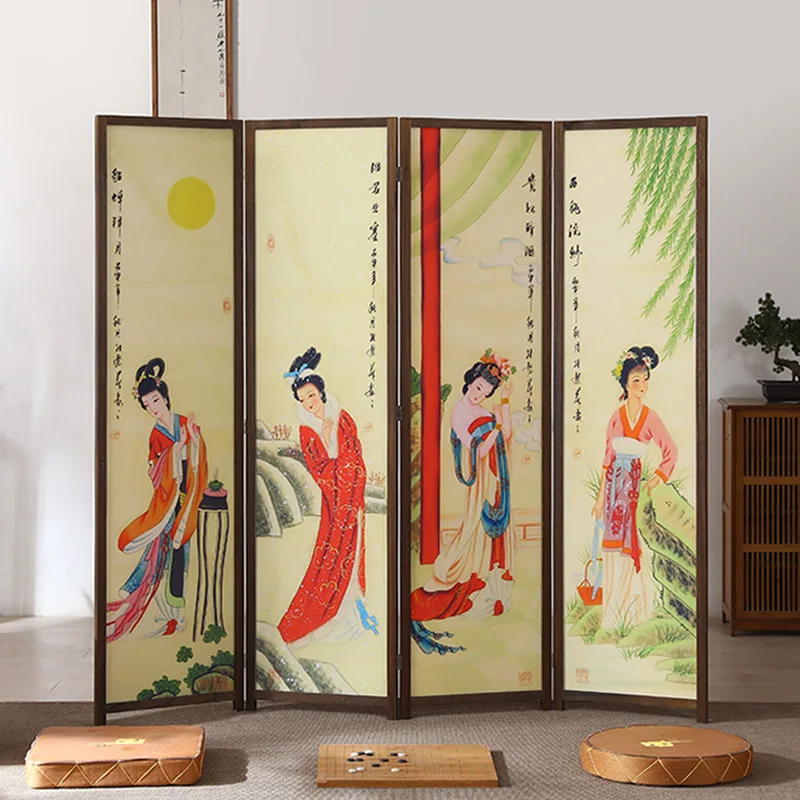 Custom portable privacy screens folding screens room divider partition for living room