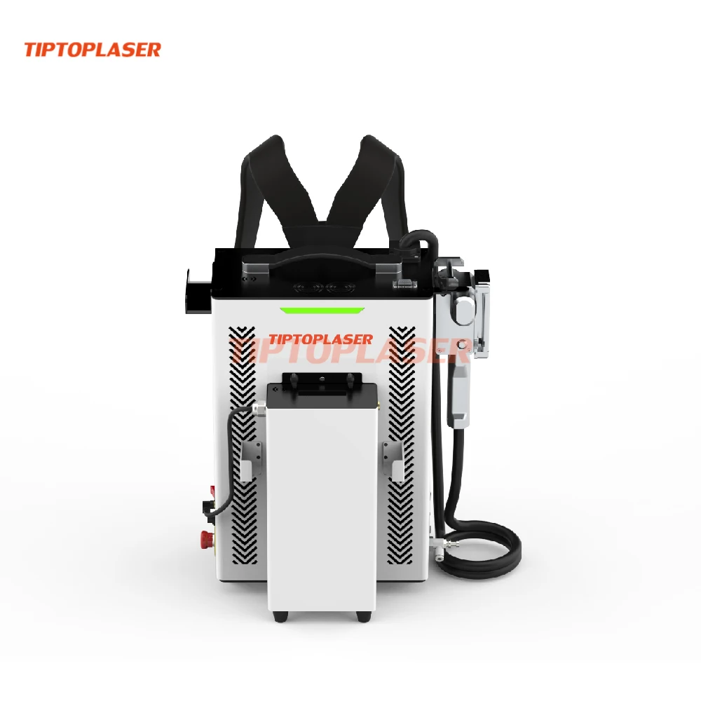 Latest Technology 200W Portable Battery Backpack Pulsed Laser Cleaning Machine for Metal Rust Removal for Rust Paint Oil
