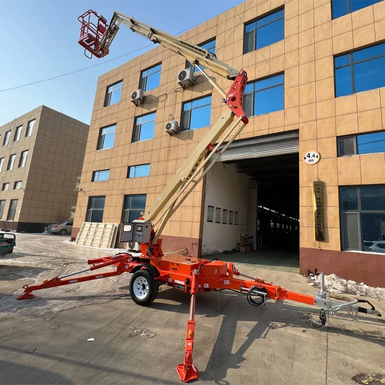High Practicability Crankshaft Lift Street Lamp Maintenance Lifting Ladder Aerial Work Vehicle 360 Rotating Lifting Platform