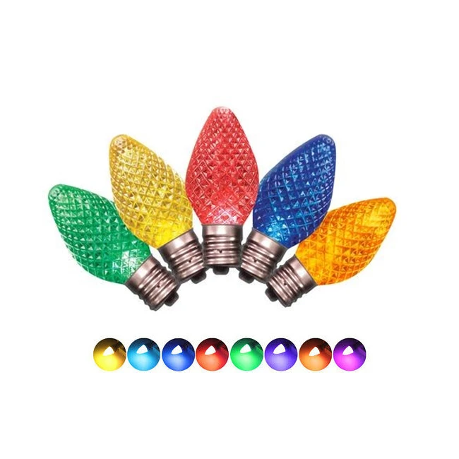 Christmas decorative multicolor strawberry C7 0.6W E12 led filament spare parts led e14 bulb