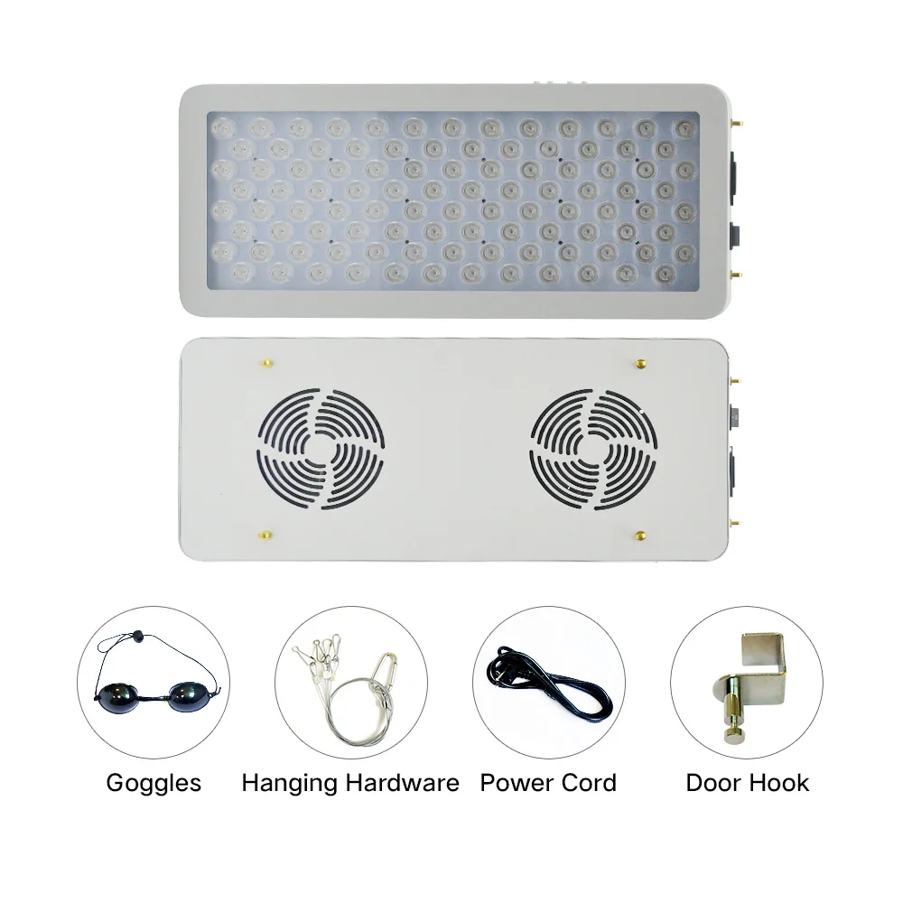 500w half body skin  led light therapy panel 660nm 850nm near infrared red light therapy