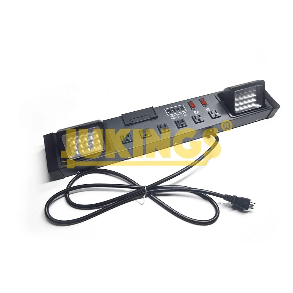 New Style Multifunctional Power Led Work Light 6 Outlet 2 30 White OEM AC 60 90 80 Innovative Emc Emark Work Light Led 63w Dt