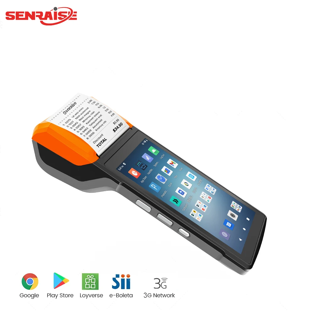 Лучший производитель H10C мобильный портативный android pos-терминал системы с сенсорным экраном pos принтером платежная машина