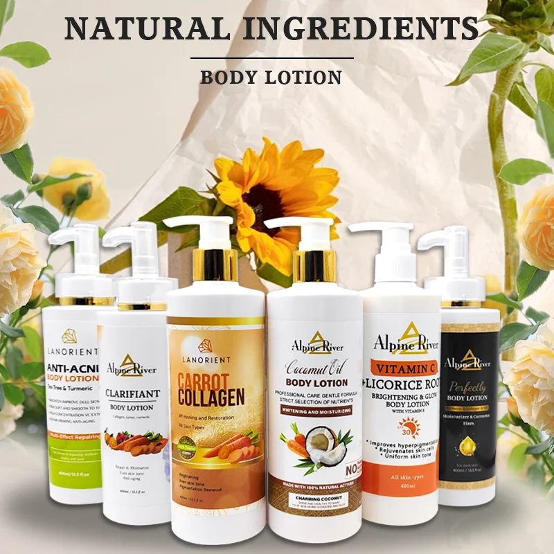 Natural Organic Vitamin E Face & Body Moisturizing Lotion Carotene Removing Dark Spots Brightening And Whitening Body Lotion