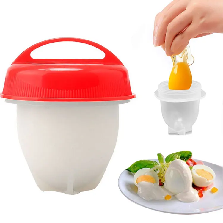 OEM&ODM Hot Selling 3.5*2.7inch Microwave Hard Boiled Eggs Poachers Cup Non-stick Egg Boiler Silicone Eggs Cooker