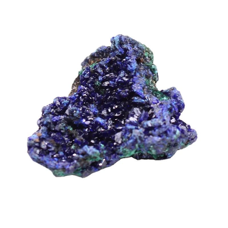 Natural azurite green malachite mineral specimen raw chessylite natural azurite cluster rough specimen
