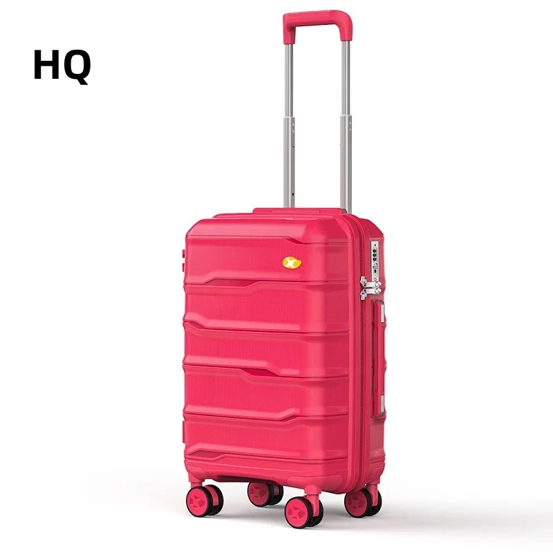 HQ Wholesale PP Suitcase Set 20 24 28 Inch Polypropylene Luggage with wheels