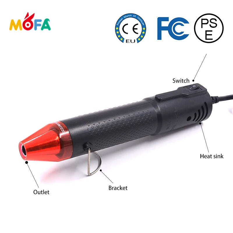 110/220V 130W MAX 200 Degrees DIY Use Electric Power Tool Portable Mini Hot Air Gun With Stand Heat Gun 2019