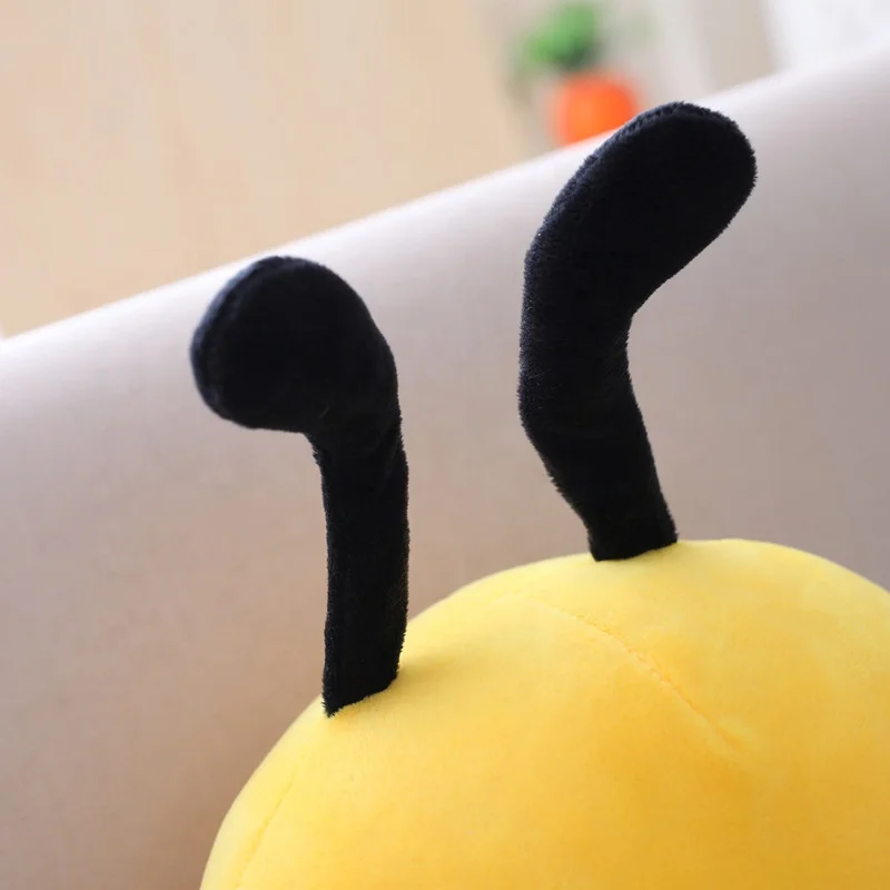 Fashion little bee pillow stuffed plush toy lovely bee insect stuffed custom lovely popular plush soft cartoon doll