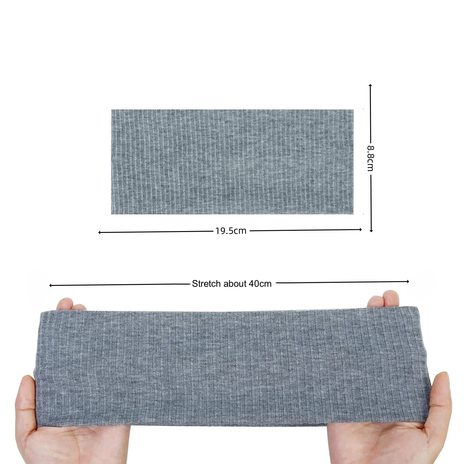 Customized Logo Sport Hair Bands Thin Cloth Headband Runners Sweat Absorbing Seamless Headband for Men Women