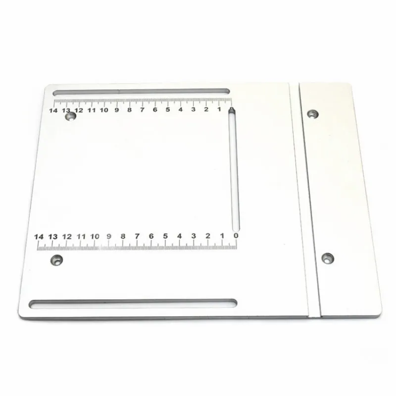 Aluminium Mini Table Saw Clearance Insert Plate Circular Saw Flip Board with Miter Gauge Guide Lifting Spindle Bearing Motor Set