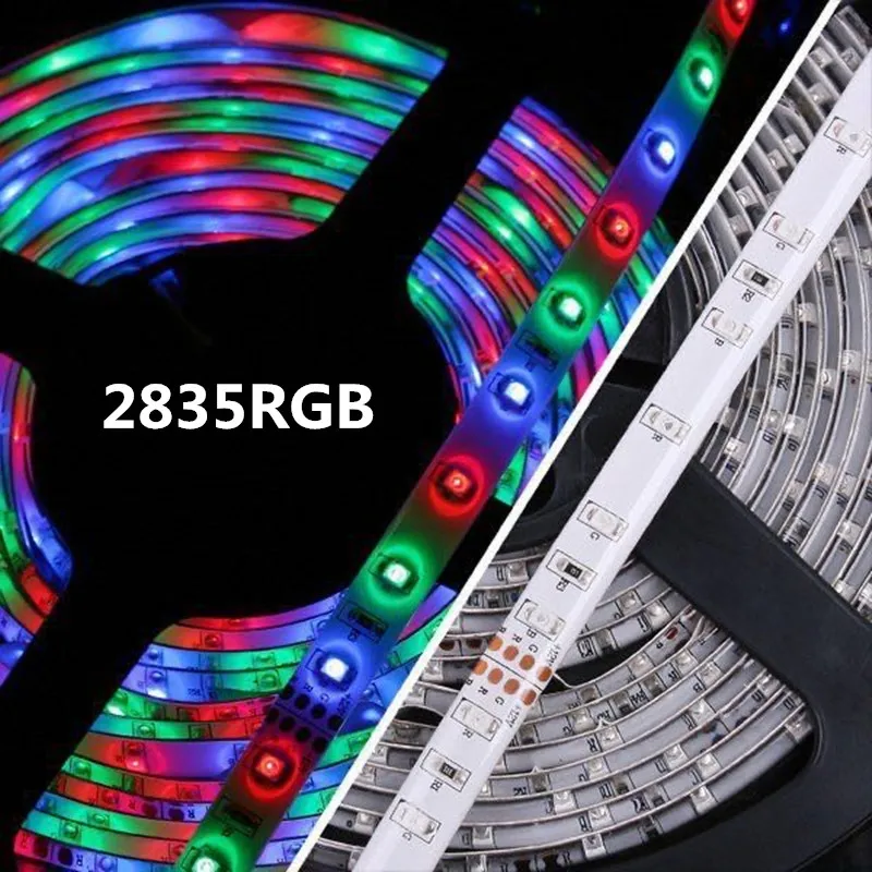 Светодиодная лента 2835RGB, набор световых полос с 24 кнопками, цветная меняющая цвет световая лента для украшения