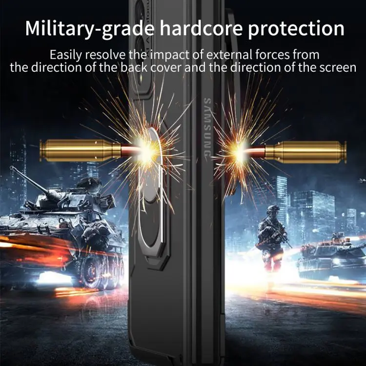 Z fold 3 case TPU Scratch Resistant PC Protective Phone Case for Samsung Galaxy z fold 3 case with clip