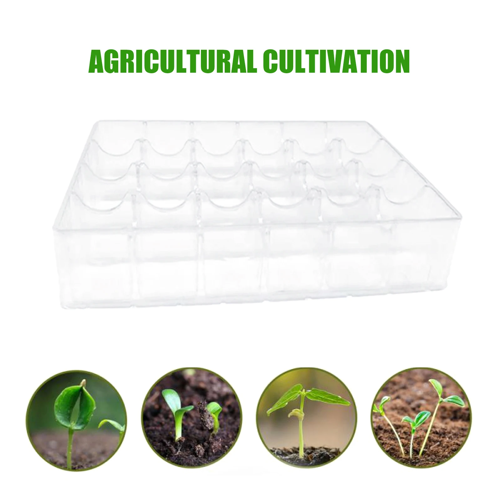 New White Transparent Agricultural Seedling Tray Plant Growing Artificial Plastic Plants for