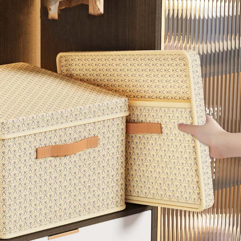 Clothes quilt sorganizing box thickened hard board folding with lid storage box trousers storage  home dormitory storage box