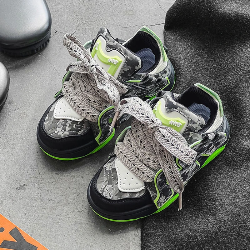 Autumn New Teenage Children Boys Girls Breathable Non-slip Sports Shoes Kids Fashion Casual Running Shoes