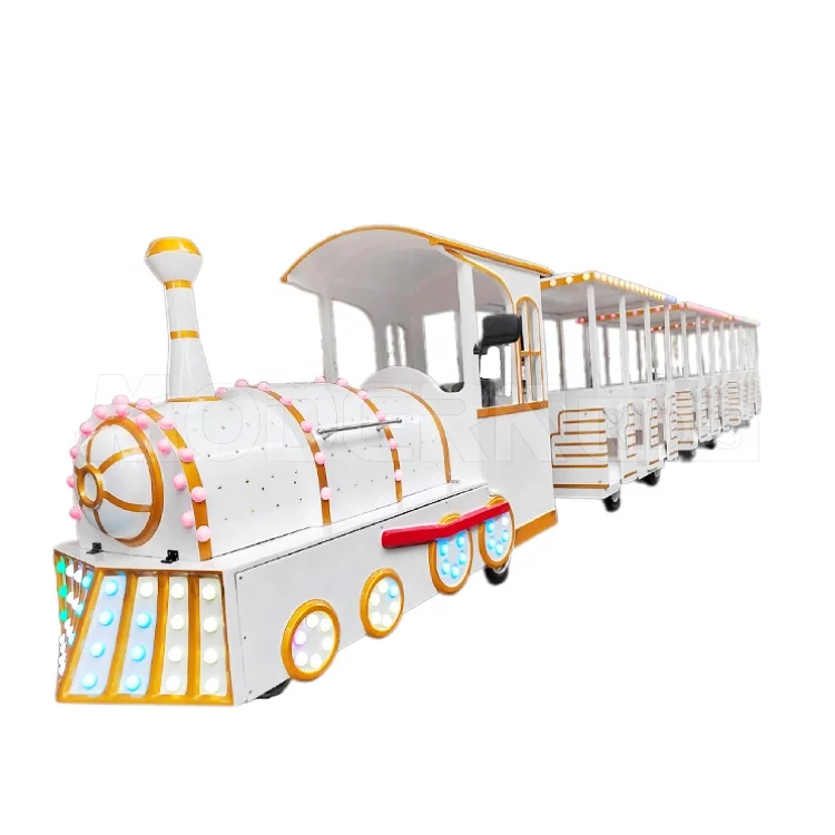 Modern rides amusement park tourist trackless train funfair children train rides for kids