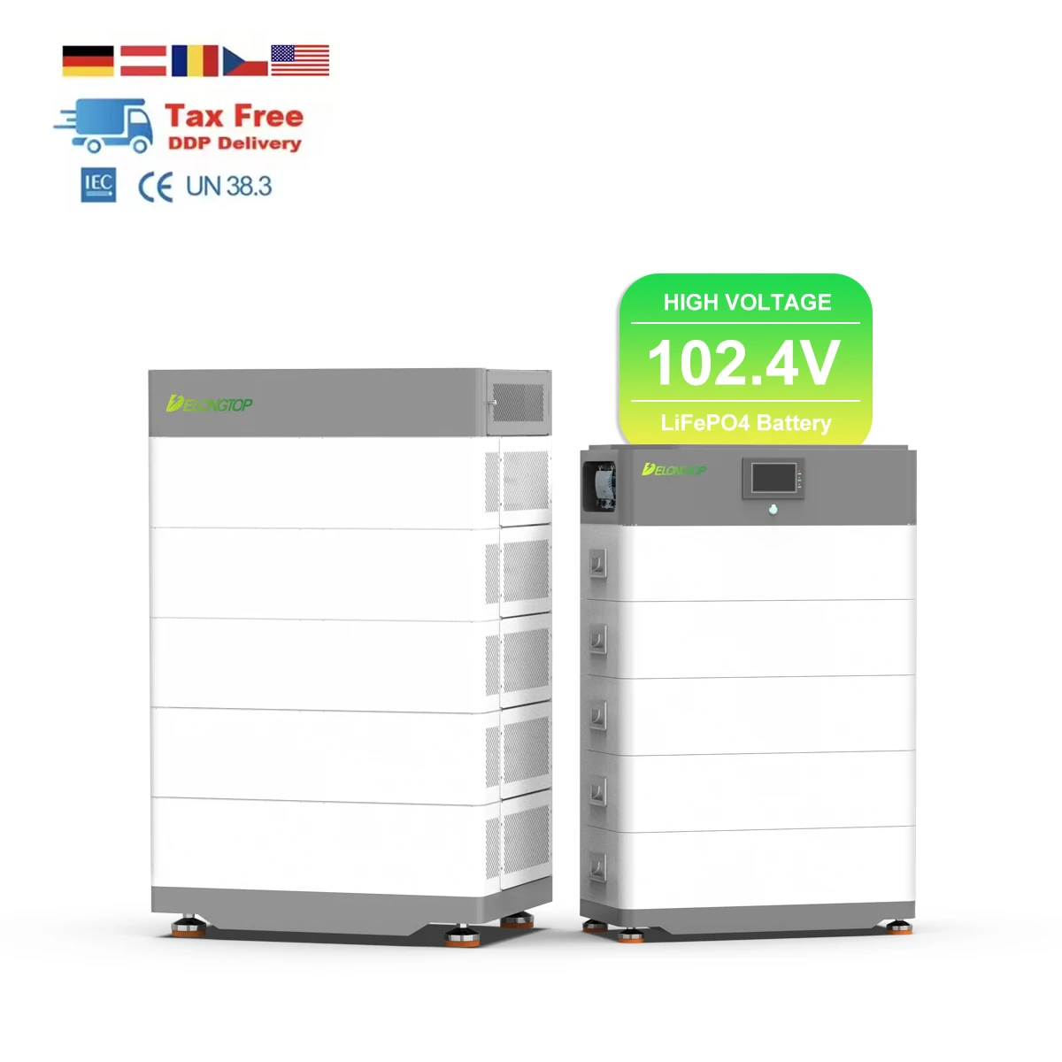 HV Battery Controller Box 102.4V 10Kwh 15Kwh 20Kwh 25Kwh Lithium Iron Phosphate Battery for Solar Commercial Industry Use
