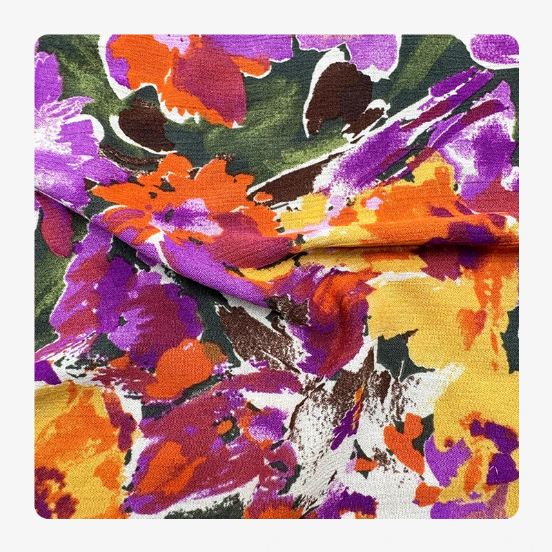 Wedtex Fabric Factory Popular Design Custom Printed Floral Dot Jacquard Silk Pure Chiffon Fabric for Dress and Hijab