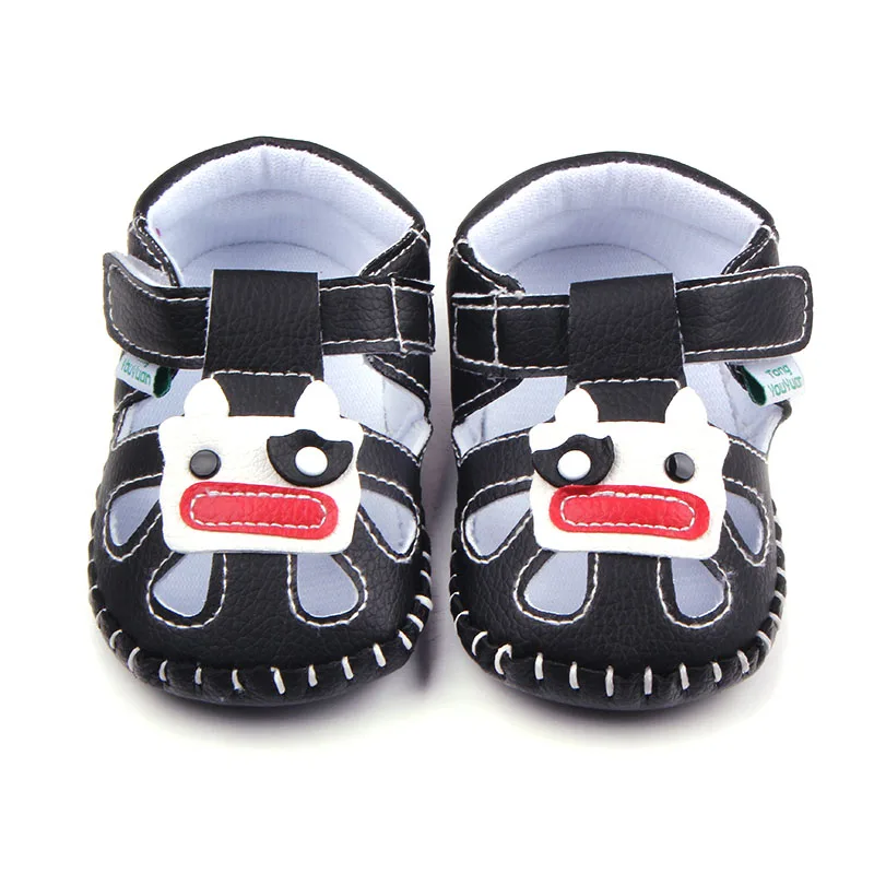 
TOP sale PU leather design colorful cotton fabric baby sandals in bulk  (62239613400)