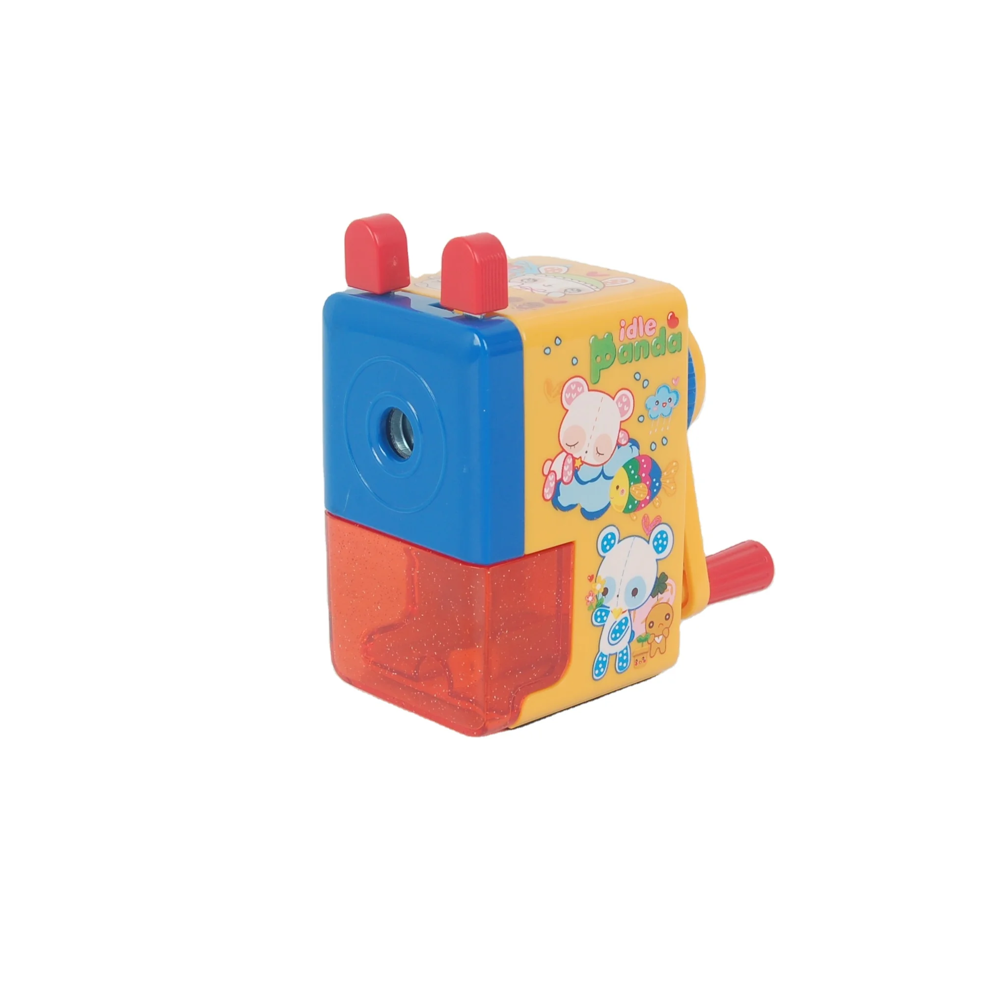 
Customized Logo Cute Mouse Patten Manual Pencil Sharpener For School 