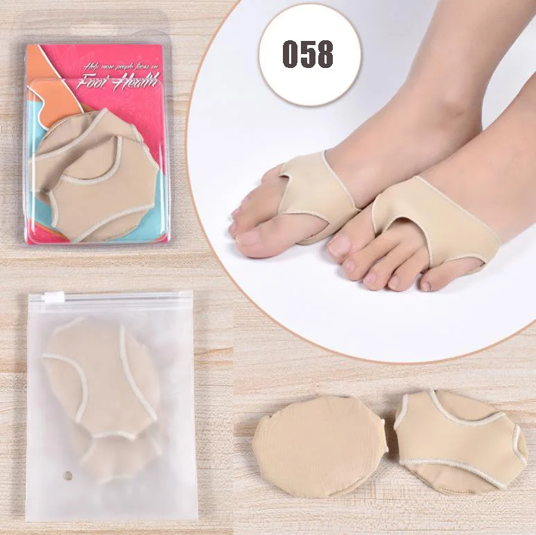 Gel Metatarsal Ball of Foot Cushion Pads High Quality Fabric Opp Bag Beige Silicone Shoes and Insoles Silicone Sock Foot Care