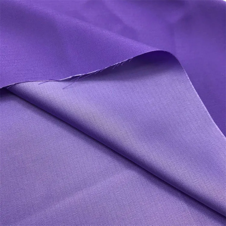 Custom color silk imitation 96 polyester 4 spandex luster pajama fabric high quality stretch satin polyester fabric shiny