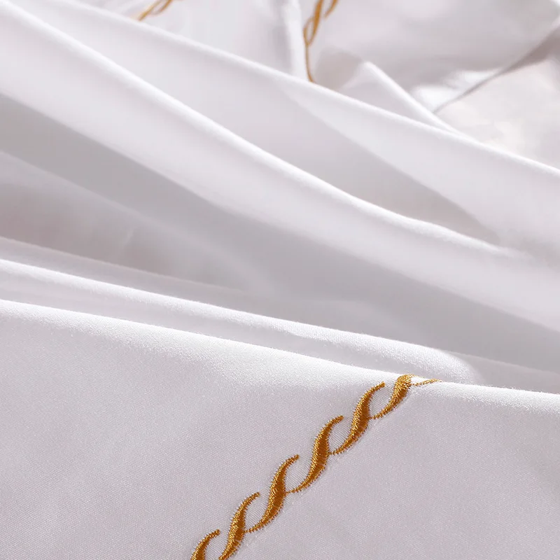 Professional Factory 100% cotton pure white bad sheet for hotels bedding sets collections