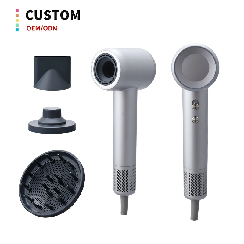 Magnetic Diffuser Barber Hair Dryer Attachment Hair Salon Dryer Machine Led Light 110000rpm Ionic Hair Dryer