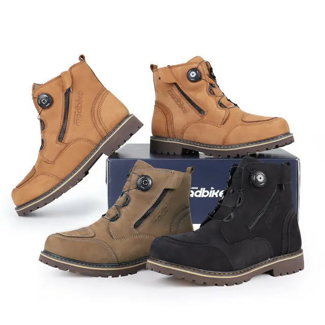 Оптовая продажа, уникальный дизайн, гоночные мотоциклетные ботинки, Водонепроницаемая дышащая кожаная мотоциклетная обувь