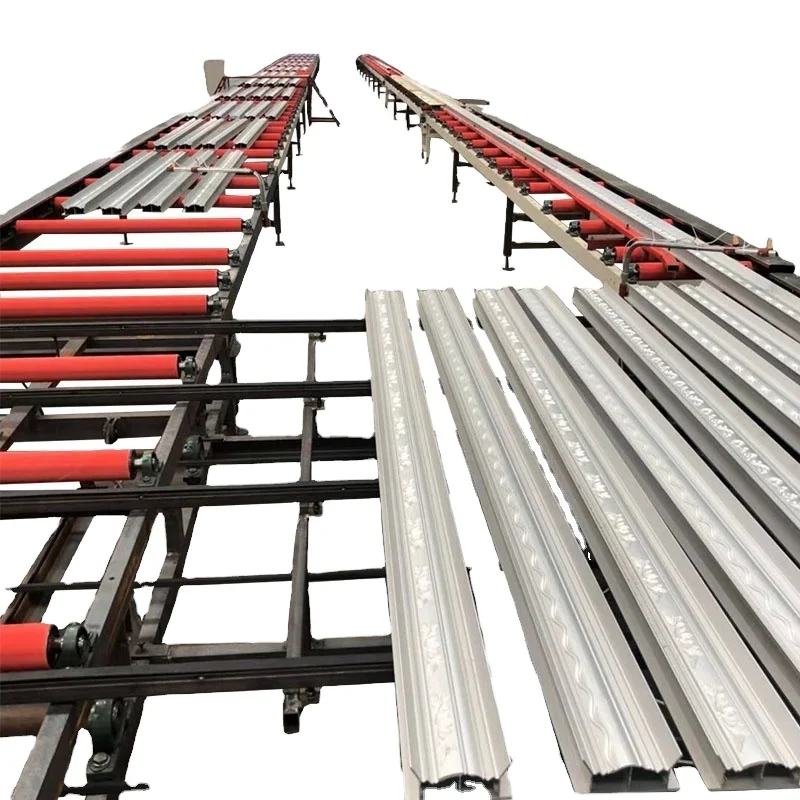 PVC film-coated gypsum ceiling equipment.gypsum moldings cornice making machine.