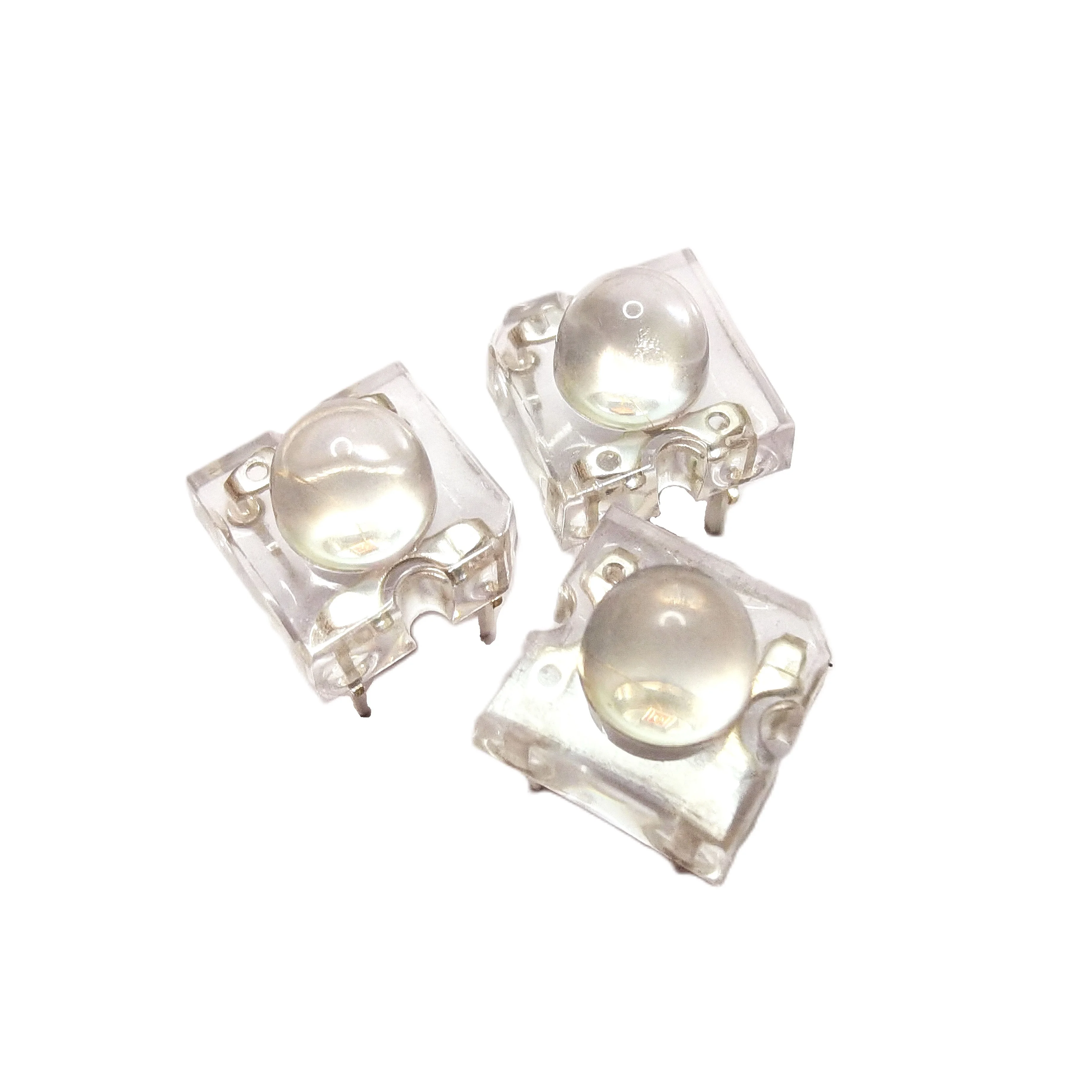 Wholesale 5mm Ultra-flux Yellow/Diffused Yellow LEDs 4-pin Piranha LEDs