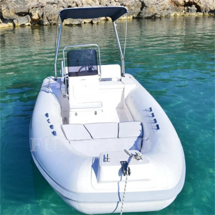 Special Offer 18 ft 5.2 m Fiberglass Hull PVC or Hypalon Speed Inflatable Rowing Drift RIB Boat