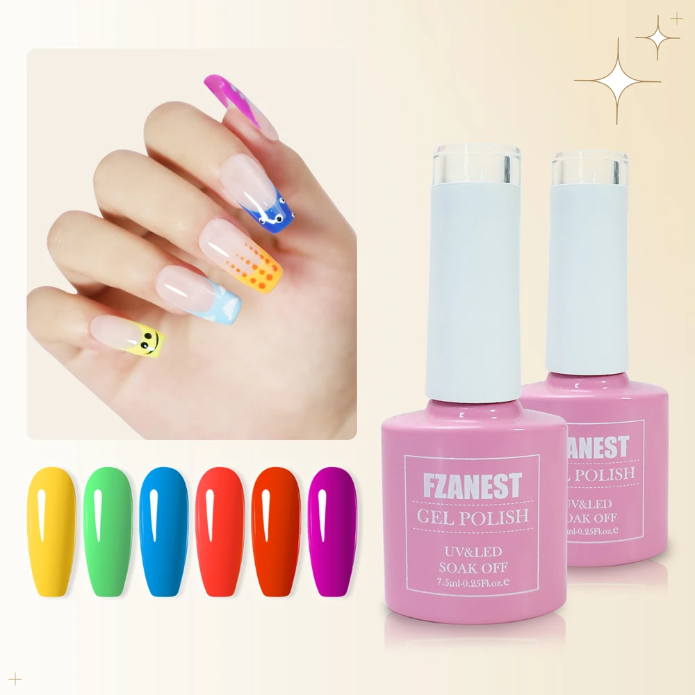 FZANEST nail care beauty products women own brand nail tech supplies nail supply hema free gel polish kit professionals full set