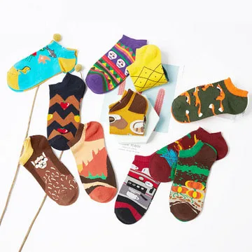 fashion socks 2020 Creative pattern personality cool spring and summer cotton socks men and women ship socks