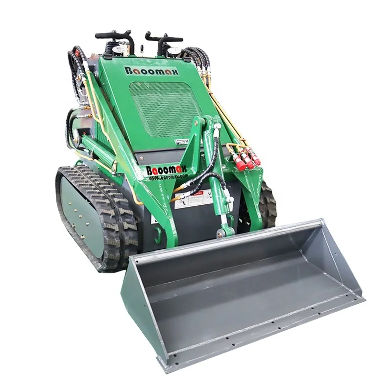 China factory price mini Baoomax hysoon compact micro track crawler Skid Steer Loader with attachments