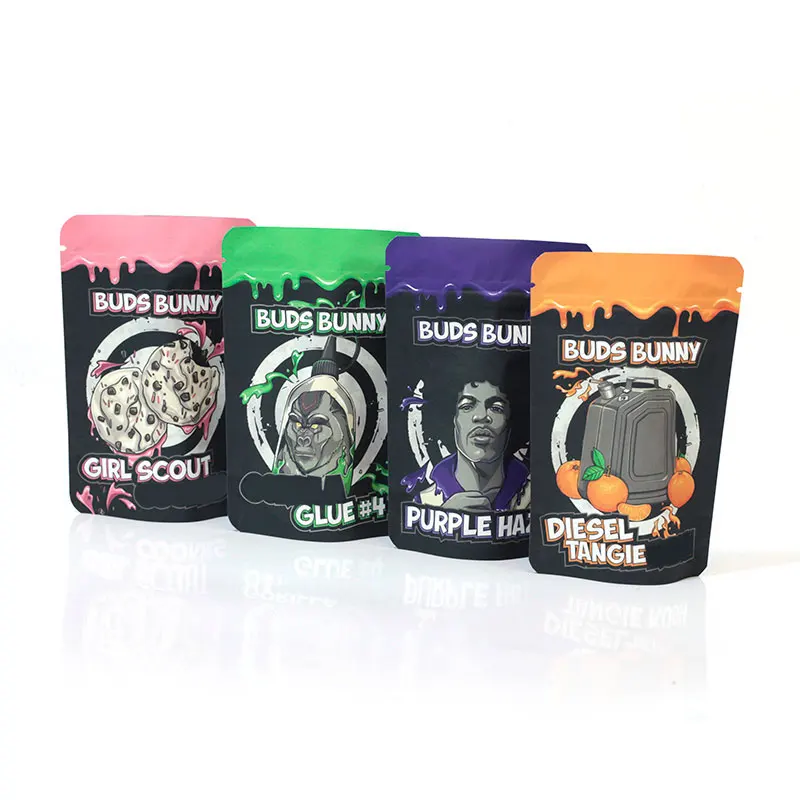 Custom Print Child Resistant Plastic Foil Smell Proof Ziplock 1lb Mylar Bags Wholesale Edible Mylar Bags