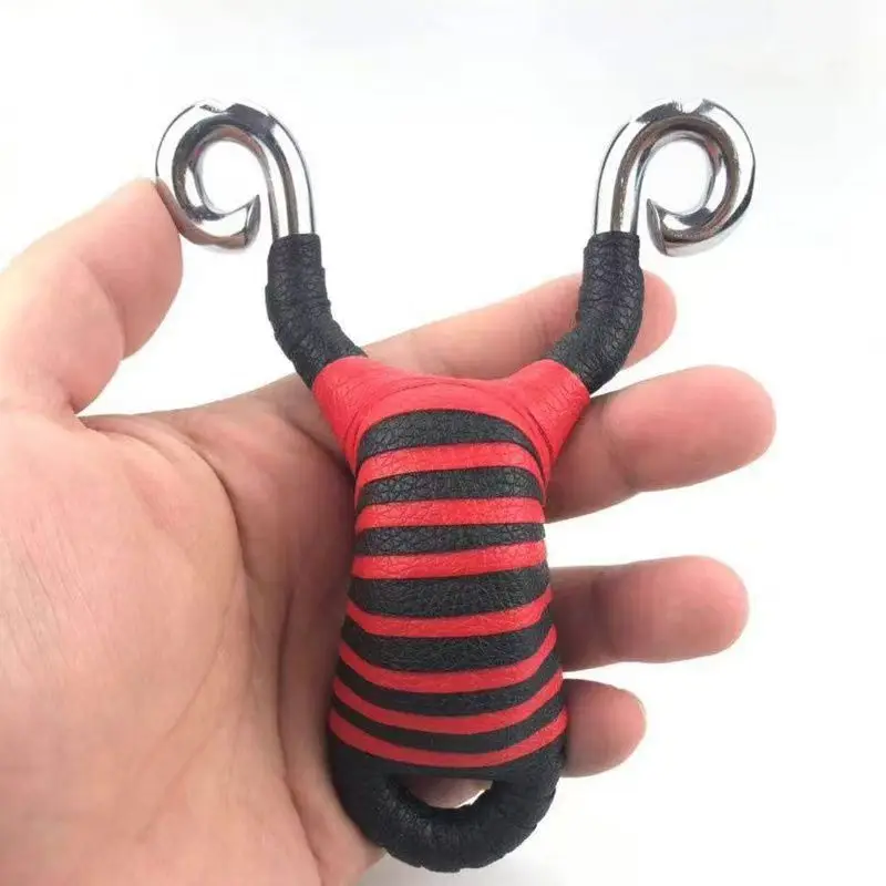 High quality alloy metal slingshot, outdoor hunting rubber band slingshot, simple jade sheep shaped bow head