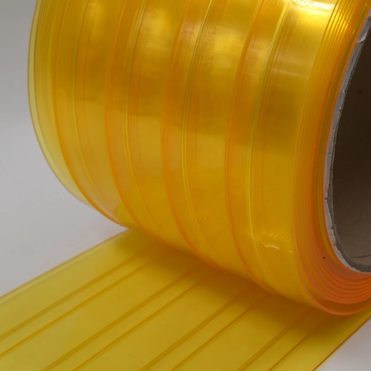 china manufacture orange yellow color antiinsect pvc soft strip door curtains